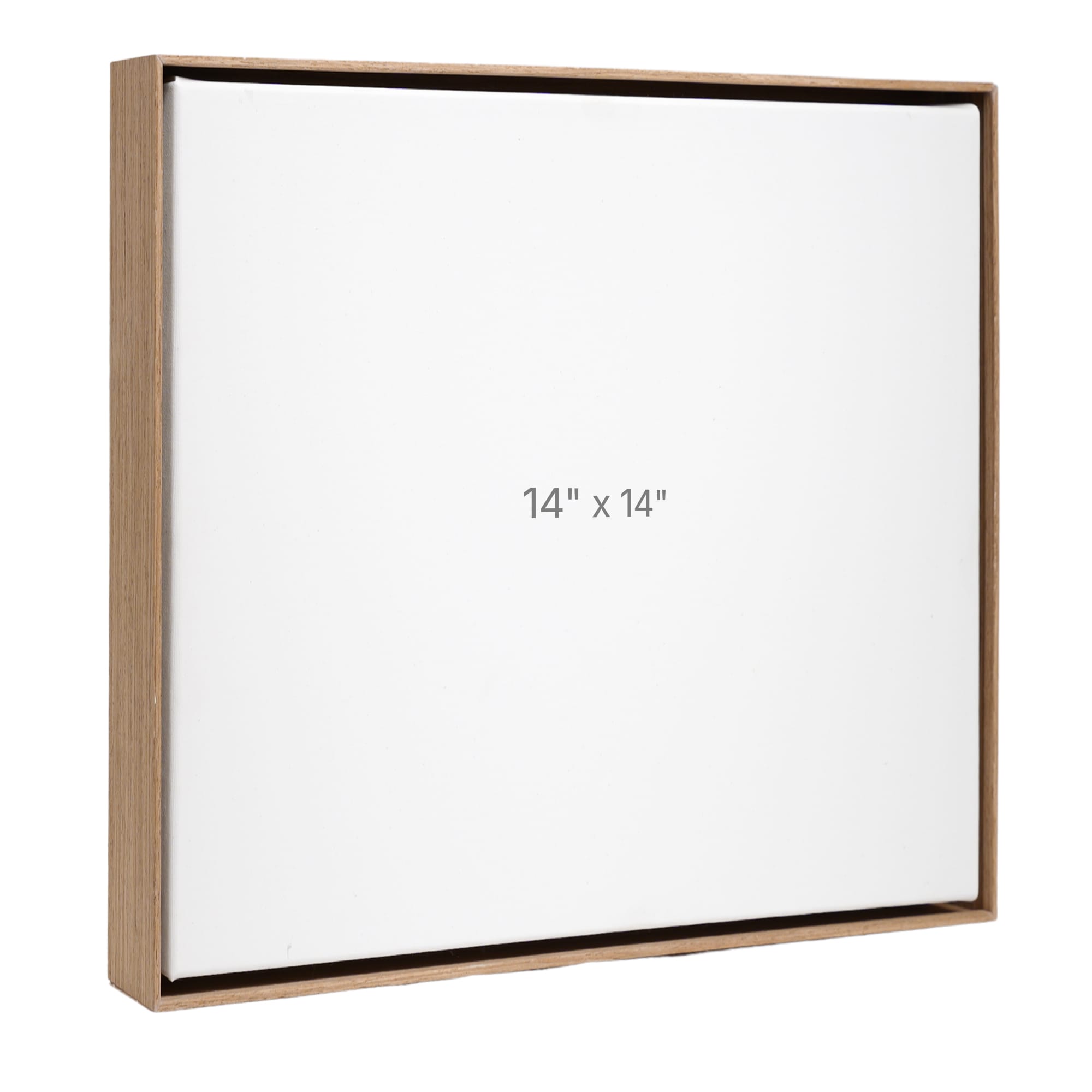 14 x 14" Floater Frame - Walnut - 1.5" depth