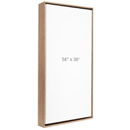 14 x 36" Floater Frame - Walnut - 1.5" depth