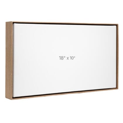 18 x 10" Floater Frame - Walnut - 1.5" depth