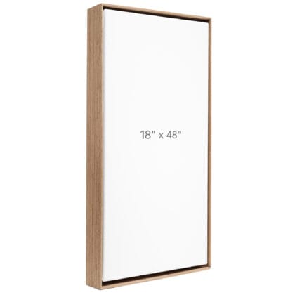 18 x 48" Floater Frame - Walnut - 1.5" depth