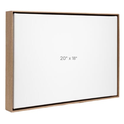 20 x 18" Floater Frame - Walnut - 1.5" depth