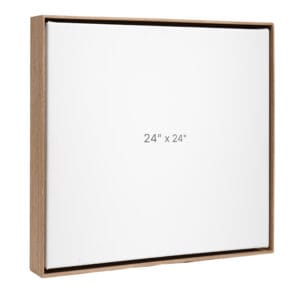 24 x 24" Floater Frame - Walnut - 1.5" depth