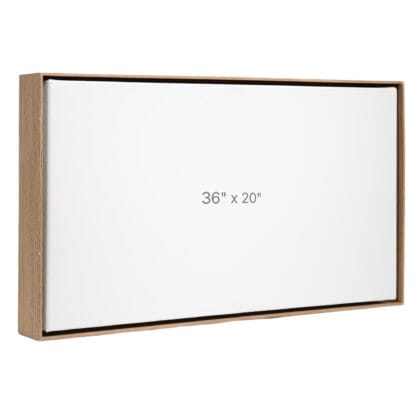 36 x 20" Floater Frame - Walnut - 1.5" depth