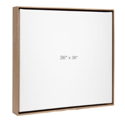 36 x 36" Floater Frame - Walnut - 1.5" depth