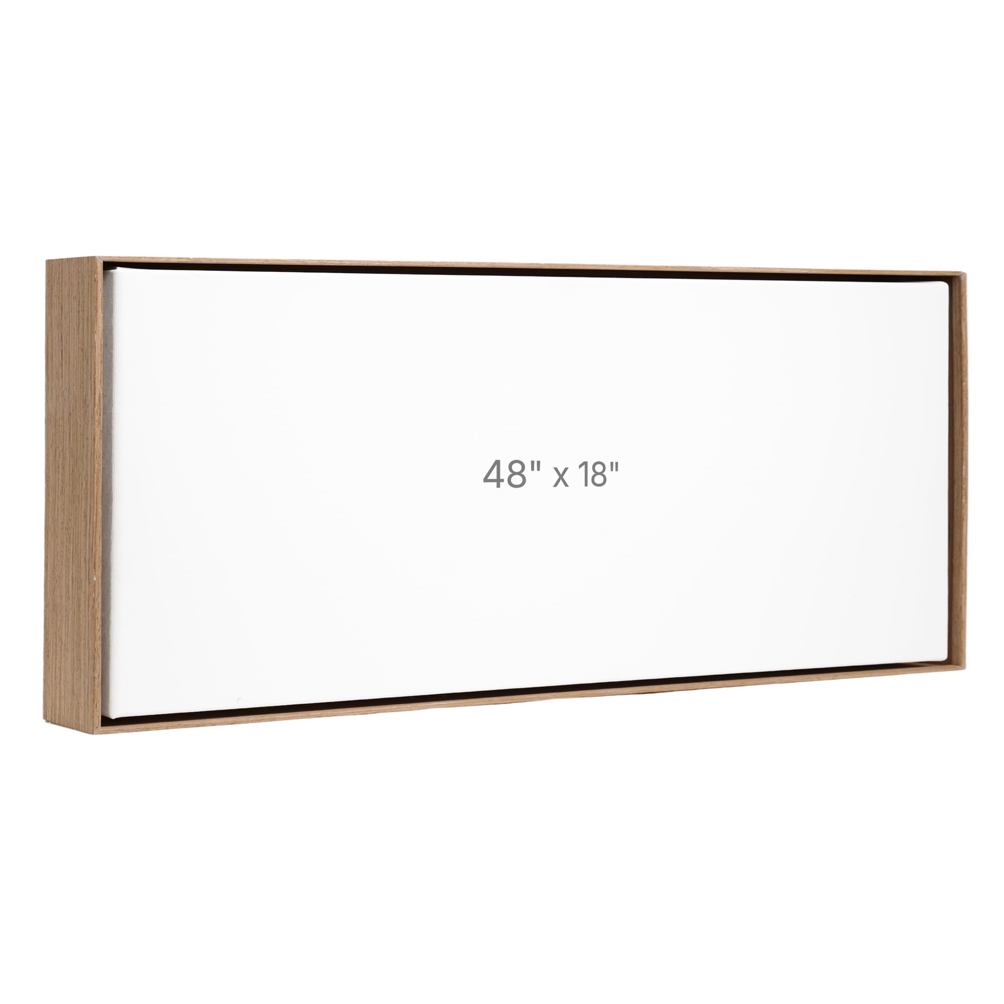 48 x 18" Floater Frame - Walnut - 1.5" depth