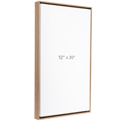 Cadre Flottant 12 x 20" - Noyer - 0.75" profond.