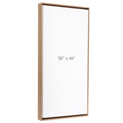 16 x 48" Floater Frame - Walnut - 0.75" depth