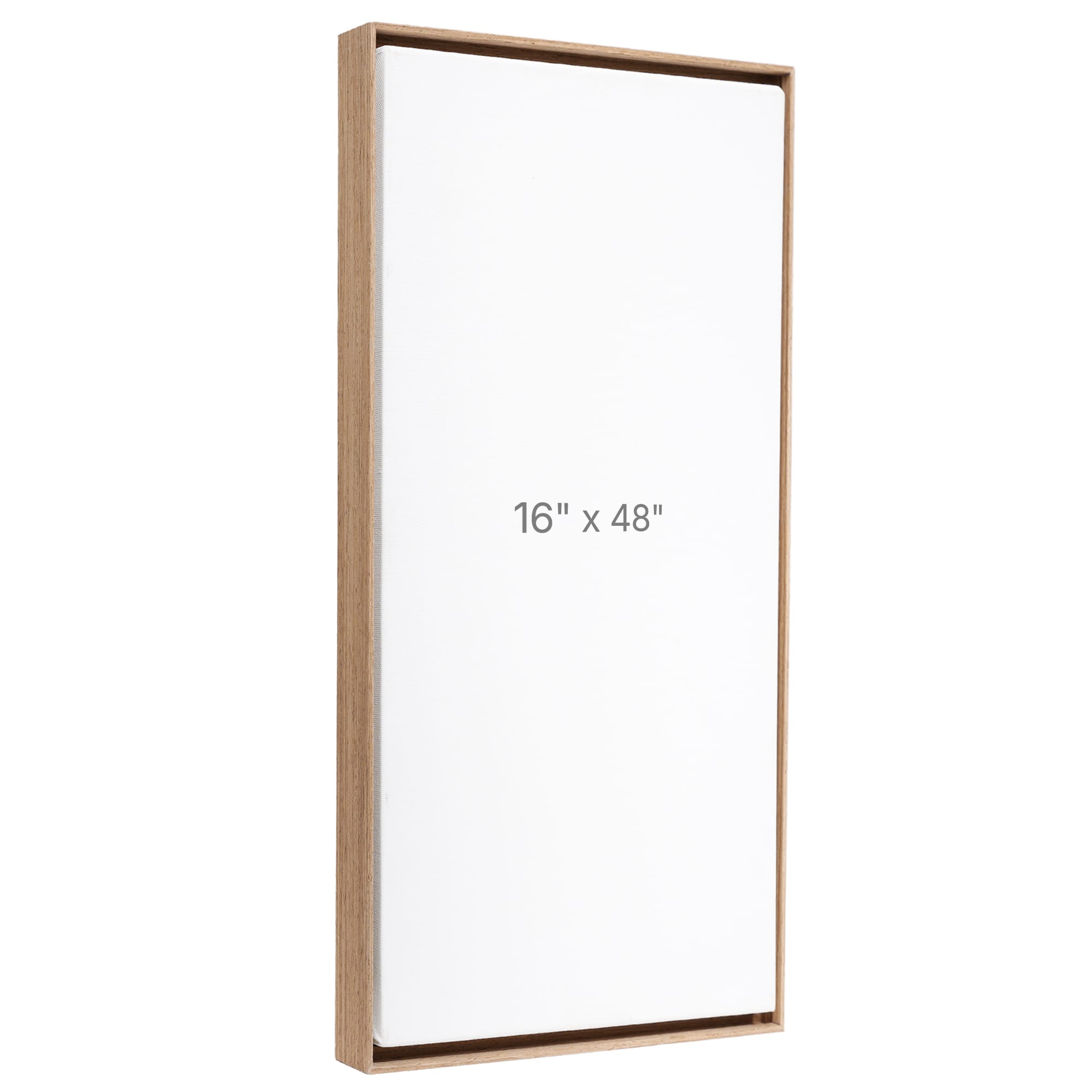 16 x 48" Floater Frame - Walnut - 0.75" depth