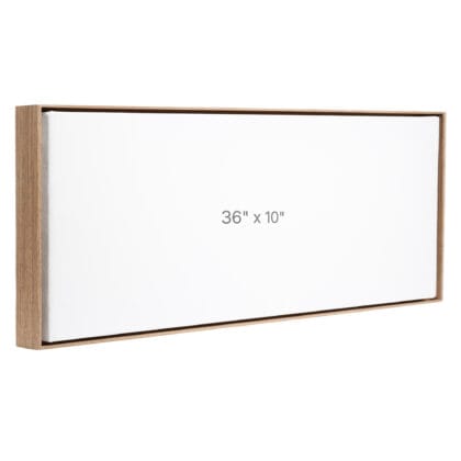 36 x 10" Floater Frame - Walnut - 0.75" depth