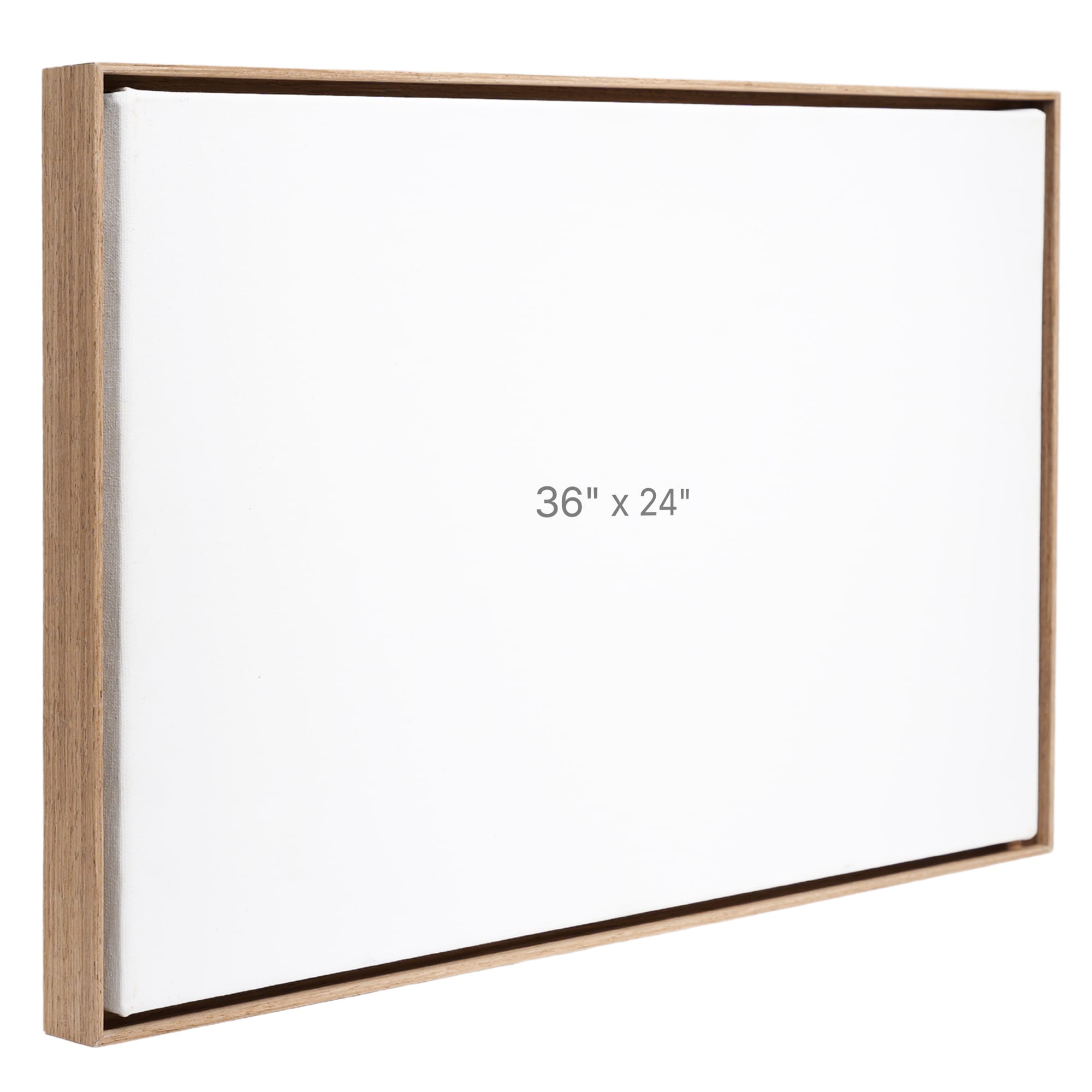 36 x 24" Floater Frame - Walnut - 0.75" depth