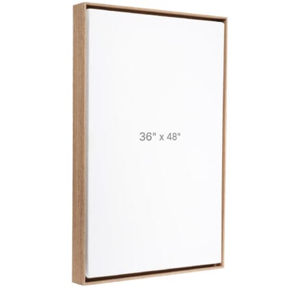 Cadre Flottant 36 x 48" - Noyer - 0.75" profond.