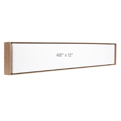 Cadre Flottant 48 x 12" - Noyer - 0.75" profond.