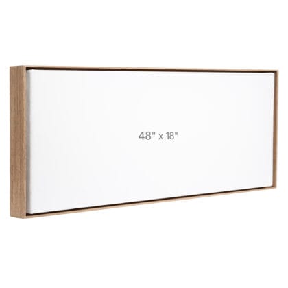 48 x 18" Floater Frame - Walnut - 0.75" depth